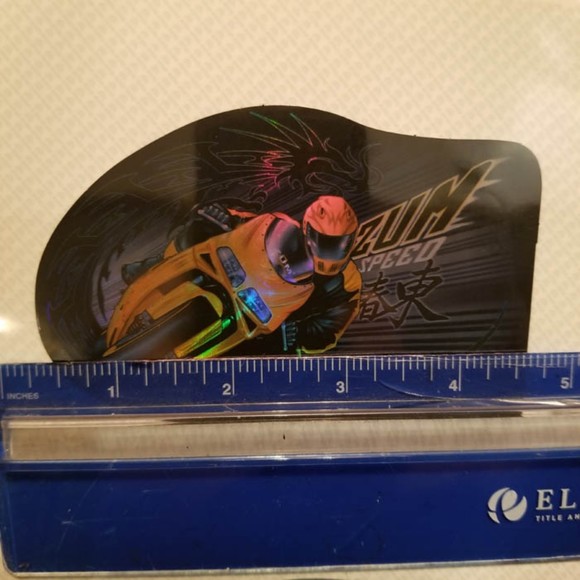 '02 ODM ZUM Speed racing motorcycle prism sticker - Picture 6 of 6